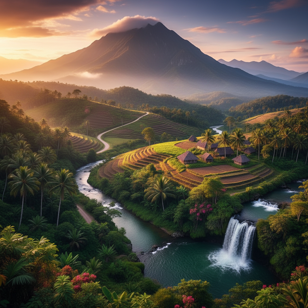 Papua New Guinea landscape